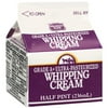Meadow Gold Whipping Cream, Half Pint