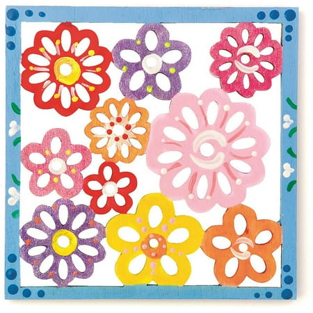 Floral Trivet - S&S Worldwide Floral Wood Trivet, Pack Of 12