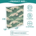 thumbnail image 3 of FORMRS 3 Ring Binder 1.5 inch with Pockets Set of 2 Clip Board 200 Sheets Capacity, Green Wave Pattern, 3 of 8