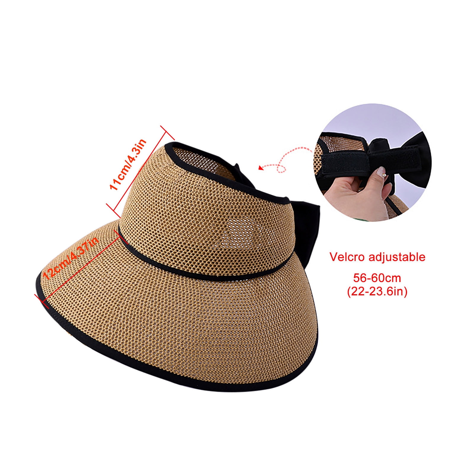 MTEF Womens Hats Fashion Sun Visor Hats for Women Wide Brim Straw