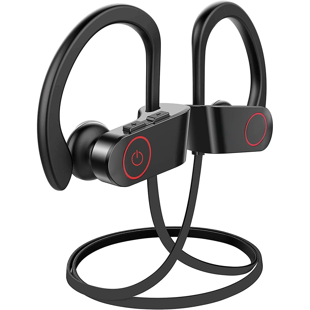Cordless Bluetooth Running Headphones. Best Sport Wireless Earbuds for Gym. Noise Canceling IPX7 Waterproof Workout Earphones with Mic-Black - Walmart.com