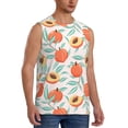 thumbnail image 2 of Bixox Men's Peach Printed Shirt Sleeveless Fitness Tank Top-Medium, 2 of 5