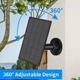 thumbnail image 5 of Solar Panel for Rechargeable Battery Outdoor Camera,with Micor USB+Type C , 3M Charging cable, 5V 4W, 5 of 5