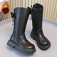 thumbnail image 1 of Zapatos niñas,Botas para niñas,Invierno cremallera montar bota de cuero falso tamaño 9.5 niñas, 1 of 9