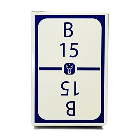 Flower Calling Card - Regal Games Easy Read High Contrast Bingo Calling Card Deck