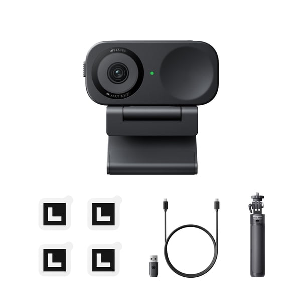 Webcam Insta360 Link 2C 4K para PC/Mac con trípode