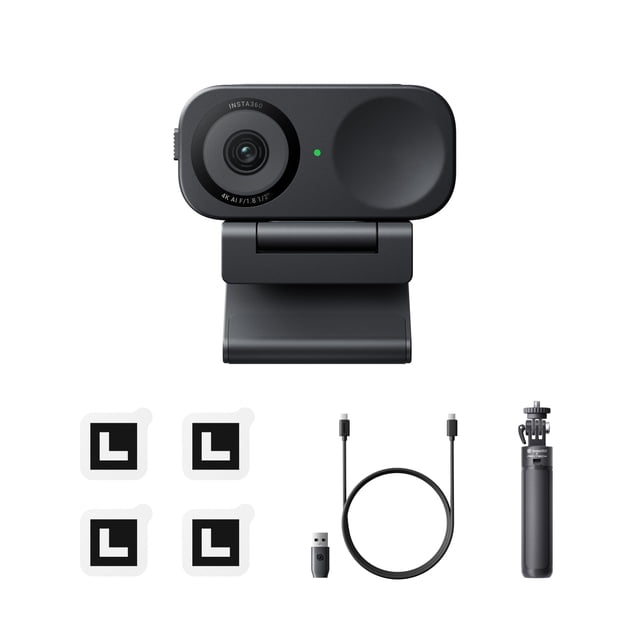 Webcam Insta360 Link 2C 4K para PC/Mac con trípode