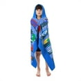 thumbnail image 3 of Kids Bathrobes Hooded Towels, Big Boys Girls Cartoon Hooded Wraps Beach Pool Bath Towel Poncho Cotton Towel, 30"x50", 3-12 Years, 3 of 6
