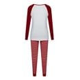 thumbnail image 4 of LIZUOJUN Women's Pajama Sets Long Sleeve Pants Sleepwear 2 Piece Lounge Set Soft Comfortable Breathable Pjs Loungewear Striped Christmas Print Pajama Holiday Sleepwear - M, 4 of 6