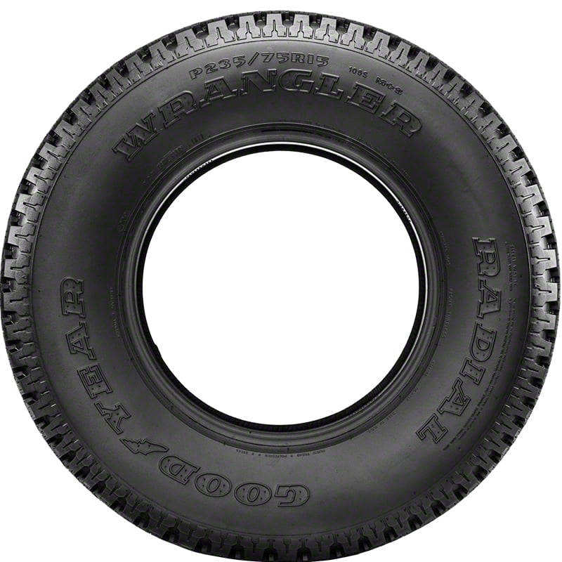 Goodyear Wrangler Radial 235/75R15 105S All-Season Tire Fits: 1995-99 Chevrolet Tahoe LT, 1999 Chevrolet Silverado 1500 Base