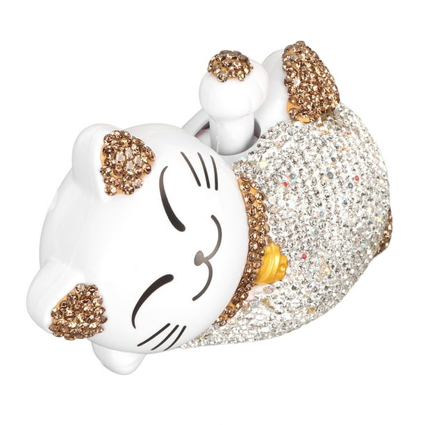 Adornos De Lucky Cat De Energía Solar, Estatua De Cat Fortune Materiales De Plástico Para Automóviles, Gabinete De Exhibición, Decoraciones Personalizadas, Gatos