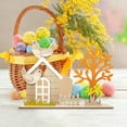 thumbnail image 2 of Easter Table Decorations Easter Bunny Wooden Signs for Home Decor Easter Party Decorations for Tiered Tray Tabletop Shelf Mantel Party Outdoor Indoor (E), 2 of 8