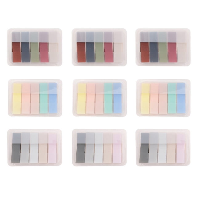 Shisuyan Autocollants de Classification Couleurs Assorties 9 Ensembles 1.77X0.47X0.04 Po
