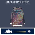 thumbnail image 5 of FORMRS Unisex School Backpack 17" Student Travel Bag with Laptop Compartment, Green Colorful Circles, 5 of 7