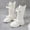 Beige, variant on Girls Mid-Calf Boots, Side Zipper Lace-up Soft Sole Non-Slip Winter Riding Boots Pink Size 11 Little Kids
