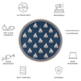 thumbnail image 6 of Safavieh Courtyard Ainsley Sailboat Indoor/Outdoor Area Rug, Navy/Beige, 6'7" x 6'7" Round, 6 of 10