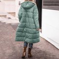 thumbnail image 4 of Veste Réversible, Manteau Long d'Hiver pour Femmes, Matelassé, Poches Zippées, Chaud, Élégant, Polyvalent, 4 of 8