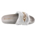 thumbnail image 2 of Not Rated Women's Chainy Furry Slides, 2 of 5