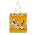 thumbnail image 1 of Cow and Chicken Bolso de tela con estampado de lienzo para mujer, bolsa de compras reutilizable y estética, con cremallera interior, regalo para mujer,40*45cm., 1 of 6