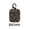 Brown Pattern, variant on Apple Airpods 2/1 Classic PU Leather Pattern Design Protective Hard Case Cover with Keychain