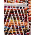 thumbnail image 6 of Unique Loom Chindi Chevron Collection Area Rug - Claire (2' 2" x 6' 1" Runner Multi/Black), 6 of 6