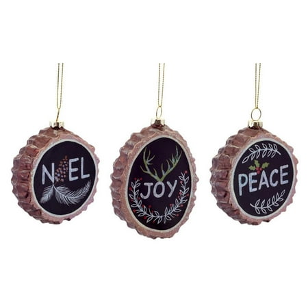 pack of 12 quot noel joy peace quot chalkboard tree stump pack of 12 quot noel joy peace quot chalkboard tree stump