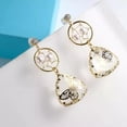 thumbnail image 4 of Aretes Cristal Y Perlas Mariposa Oro 14k Laminado dorado Unitalla, 4 of 4