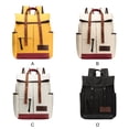 thumbnail image 3 of Qarigey Mochila impermeable para ordenador portátil para hombres y mujeres, espaciosa y duradera, mochila de viaje para mujer Mochilas amarillo, 3 of 6