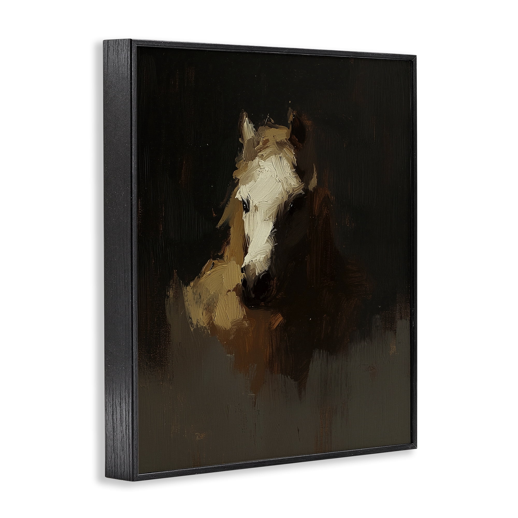 Stupell Industries Abstract Rider Horse Illusion Black Framed Giclee Art, design by Svetlana Aleynikova