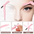thumbnail image 3 of Unique Bargains 3 in1 Eyebrow Shaping Tool Pink Eyebrow Trimmer Eyebrow Clip Eyebrow Brush for Women, 3 of 7