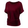 thumbnail image 4 of Xihbxyly Summer Tunic Tops for Women 2025 Women's T Shirts Short Sleeve Tees Graphic Loose Summer Tops Shirts for Women Casual Crew Neck Tops Trendy Lightweight Soft Plus Size Tops, 4 of 5