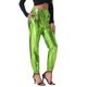 thumbnail image 4 of INSPIRE CHIC Pantalones metálicos holográficos brillantes de cintura alta para mujer XL verde brillante, 4 of 6