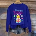 thumbnail image 1 of Jsaierl Chandails de Pâques pour Femmes Tendance Imprimé Graphique Lapin Pulls Décontractés Manches Longues Col Rond, 1 of 3