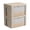 Beige-15.7x 11.8x 7.8Inch, variant on Storage Chest Boxes Lvory White 15.7x 11.8x 9.8Inch 2 Pack Foldable Linen Fabric Organizer