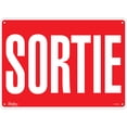 thumbnail image 1 of Panneau de Sortie, 10 Pouces x 14 Pouces, Plastique, Français, 1 of 1