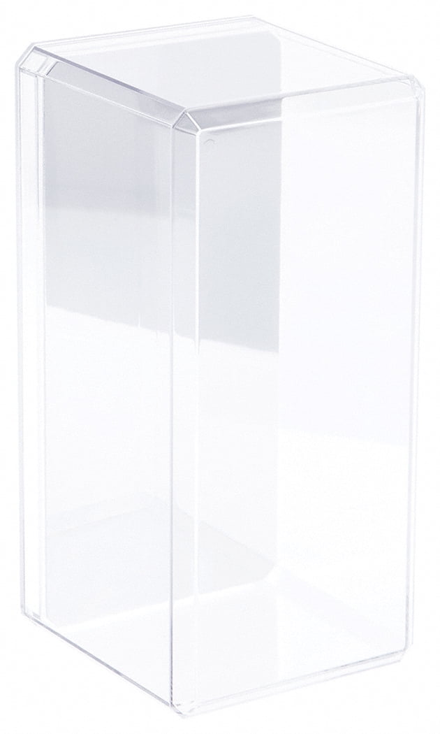 3.8125" x 3.875" x 7.8125" Pioneer Plastics Clear Acrylic Display Case 