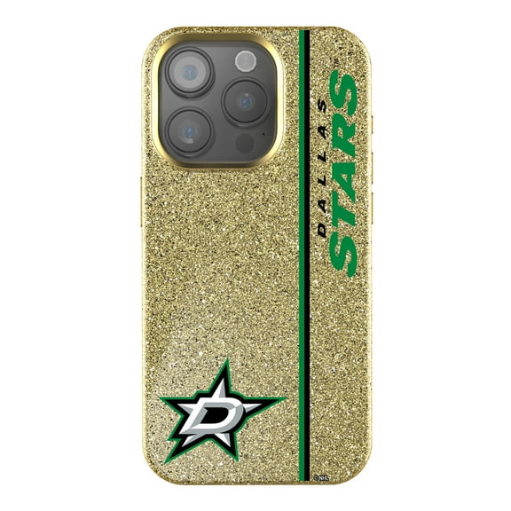 Keyscaper Gold Dallas Stars Sidebar Bling iPhone Case