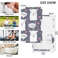 thumbnail image 2 of Coolnut White Llama Patterned Hand Towels 2 PCS, Cotton Bath Towel for Drying Face Hands Body Decorative Water Absorbent Lightweight Towels for Bathroom Ktichen Travel Gym, 16"x28", 2 of 6