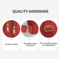 thumbnail image 5 of Yoziaaoa 3 Pcs Women Bag Messenger Bag Casual Chest Bag Large Capacity Backpack Embroidery Diamond Shoulder Crossbody Bag(Red), 5 of 6