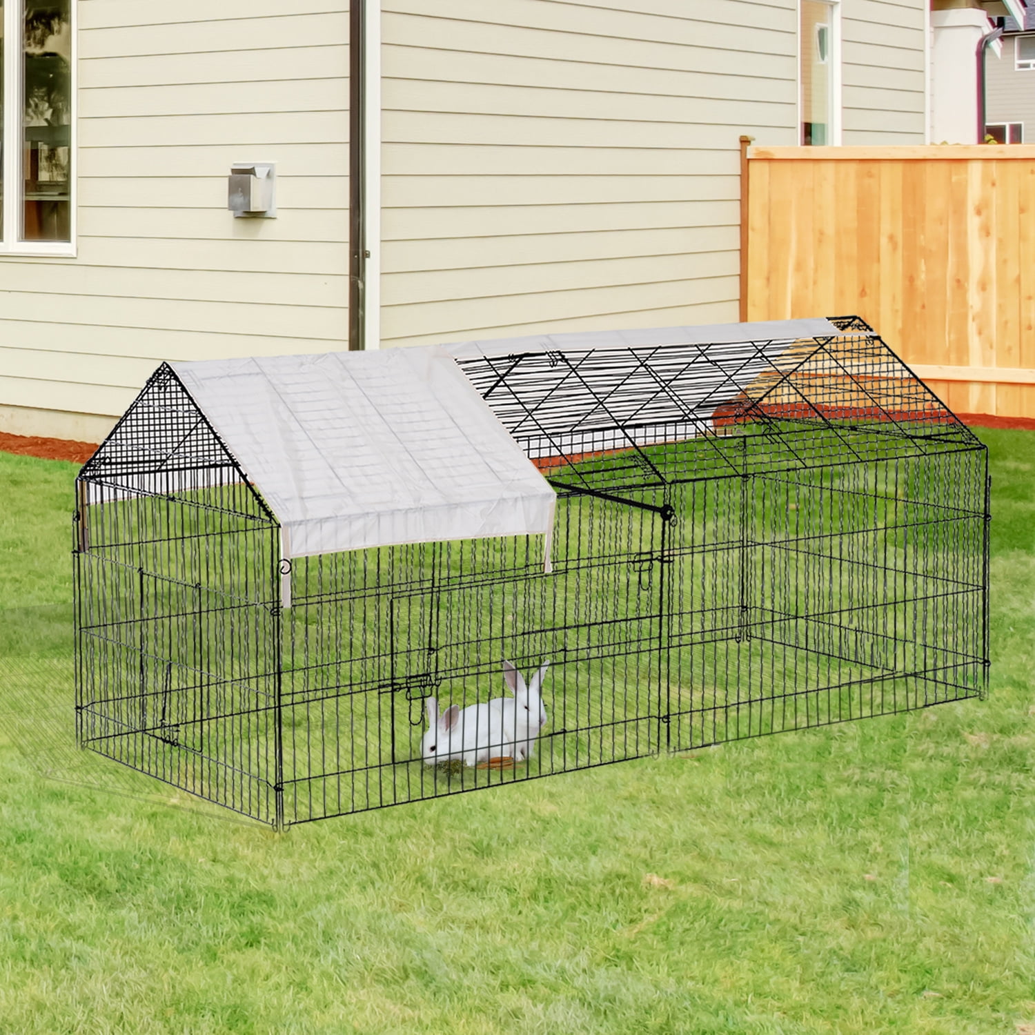 large enclosed dog kennels
