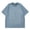 Blue, variant on PMVFHDE Shirts For Men Solid Color Loose Fit Round Neck Short Sleeve Large Size Fashionable Casual Sports Soft Top