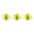 thumbnail image 1 of QualitChoice Exquisite Rotating Flower Shape Music Candle Wedding Birthday Cake Candles Portable Home Decorations for Children Yellow 3Set, 1 of 6