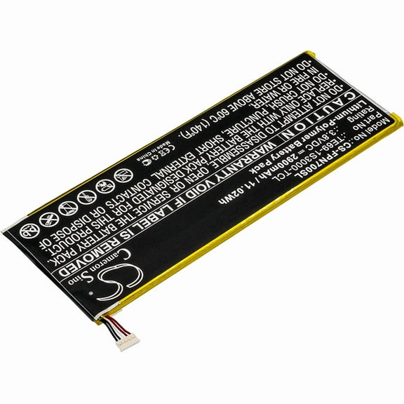 2900mAh TE69-1S3000-TCL Battery for Fisher-Price Nabi 7, NBFP07MKG, NBFP07PMKG