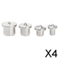 thumbnail image 1 of DYNWAVECA 3-4pack 8 Pieces Dowel Pins Center Point Set Woodworking Craft Clamp Steel Tools 4 Pcs, 1 of 8