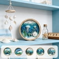 thumbnail image 7 of DAMAI Boho Wall Art Bohemian Wooden Round Circle Wall Decor, Hollow out Farmhouse Sun Mountain Wooden Plants Wall Hangings for Bedroom Living Room Bathroom Bedroom Patio Apartment Gift 7.87 Inch, 7 of 7
