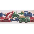 thumbnail image 2 of Truck Backhoe Excavator Car Kids Wallpaper Border Retro Design, Roll 15' x 9", 2 of 3