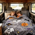 thumbnail image 5 of YHAICO Halloween Nap Blanket 70x100cm - Cute Small Throw for Kids, Soft Cozy Fleece for Office, Plush Flannel Travel Blanket for Girls, 5 of 5