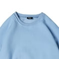 thumbnail image 2 of LEEy-world Hoodies for Men Men's Quarter Zip Thermal Lined Sweater, Winter Lightweight Soft Pullover Collar Sweatshirt Sky Blue,3XL, 2 of 4