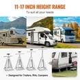 thumbnail image 5 of 4-Pack Aluminum RV Stabilizer Jacks, 6000 lbs Capacity Stack Jacks, Adjustable 11"-17" Single Screw for Travel Trailer, Camper, 5 of 5