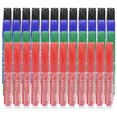 thumbnail image 2 of Marqueurs de Tableau Blanc Rechargeables Effaçables à Sec Ensemble de 12 Pcs Noir Bleu Rouge, 2 of 7